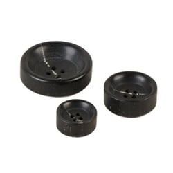 Bouton 4 trous épais noir