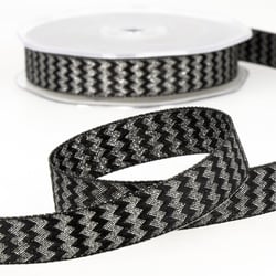 Bobine Ruban zigzag métal Noir