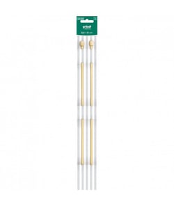 Aiguilles à tricoter 35 cm en bambou De Luxe N°3 à 8 - Grundl taille n°8