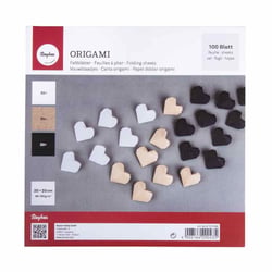 100 Feuilles pour origami 20 x 20 cm