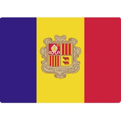 Tapis de souris drapeau Andorre 27 x 19 cm