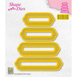 Matrices de découpe Nellie's Choice - Étiquettes - 8 pièces