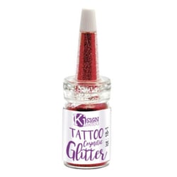 Ki-Sign - Paillettes pour la peau Rouge Flacon 7 ml