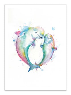 Affiche - Bubbly Belugas - Marc Allante