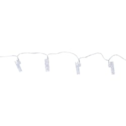 Gurilande lumineuse LED avec clip, jaune lumineux, 390cm, 25 LED's avec clip, 1pc