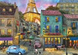 Puzzle 1000 pièces - Dans les Rues de Paris - Schmidt Spiele