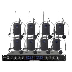 Système Microphone Sans Fil 8 Canaux Pour Conférences et Événements YONIS