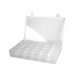 MégaCréa DIY - Boite en plastique organiseur pour ranger les perles 36 cases 27,5 cm
