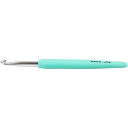 Crochet, dim. 6, L : 13,3 cm, dim. 6 mm, turquoise, 1 pièce