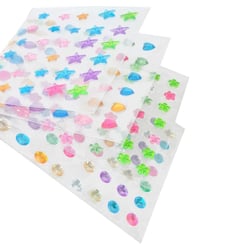 Stickers strass pastel 0,8 à 1 cm 198 pièces