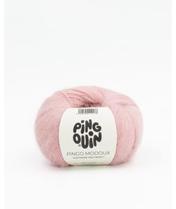 Pelote de Laine et Mohair PINGO MODOUX - Douceur et Style Réunis - Pingouin Rose
