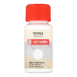 Peinture pour textile - blanc pur - Talens Art Creation - 50ml