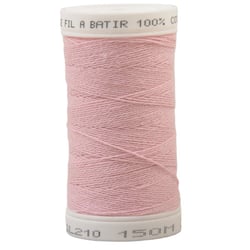 Fil à bâtir Rose 100% coton en bobine de 150m made in France