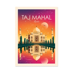 Affiche 30x40 cm - Taj Mahal India - Studio Inception
