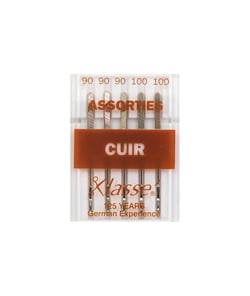 Aiguilles Spéciales cuir pour machines - KLASSE taille n°Assorties 90 à 100