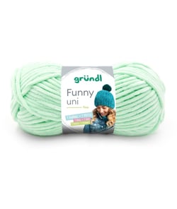 Fil à tricoter effet velour FUNNY - Grundl - 100 Gr - Oeko-Tex 04 Vert