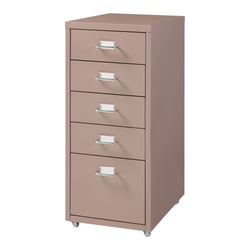 Caisson de bureau armoire meuble de rangement à roulettes avec 5 tiroirs