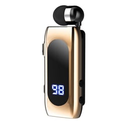 Casque Sport Sans Fil BT5.2 Avec Câble Rétractable Et Longue Autonomie Or YONIS