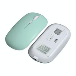 Souris Bluetooth Sans Fil Ergonomique 1600DPI Rechargeable 10m Vert YONIS