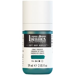 Peinture acrylique Soft Body Liquitex Professional Turquoise de Cobalt 59ml