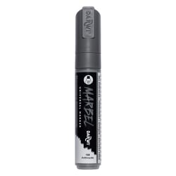 Marqueur - Peinture acrylique - Anthracite - Permanent - Pointe rectangulaire 15mm - Marbel - Darwi