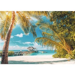 Puzzle plage paradisiaque - 1500 pieces collection evasion - nathan - 87794