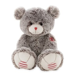 Ours Mae gris prestige 38 cm - Kaloo - Rouge