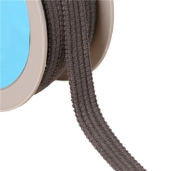 Bobine 20m Galon quatre cordons 15mm gris foncé