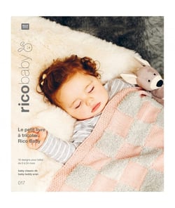 Le petit livre à tricoter Rico Baby - Classic Dk et Teddy Aran - Rico Design - N°17 Rose