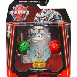 Bakugan battle league : starter pack spécial attaque 3 boules : hammerhead bruiser ventri - saison 6 - SPIN MASTER