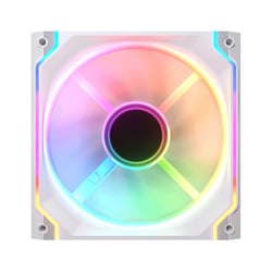 Ventilateur Gaming - Cougar Gaming - SC140ARGB - Blanc - Pales inversées - 140 mm - Effet Miroir Infini - Silencieux, ARGB
