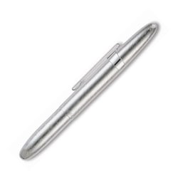 Stylo à bille - Chrome brossé - Encre noire - Pointe moyenne - Clip métal - Fisher Space Pen