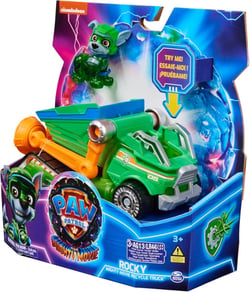 Vehicule + figurine rocky la super patrouille – le film - SpinMaster - Pat Patrouille - Bleu