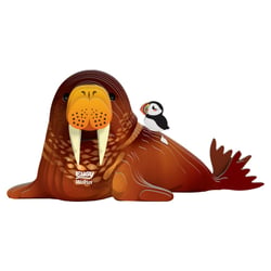 Eugy 3D Modèle: ANIMAL MARIN / MORSE 4,42x10,95x5,3cm, en carton, en boîte, 6+