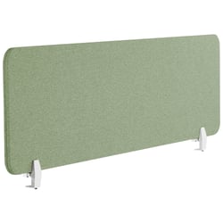 Séparateur Cloison Acoustique de Bureau et Table Vert en Polyester et Matière Synthétique 160 x 40 cm Idéal pour le Open Space