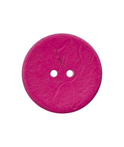 Carte de 1 bouton Coco 30mm - Union Knopf Fuchsia Rose