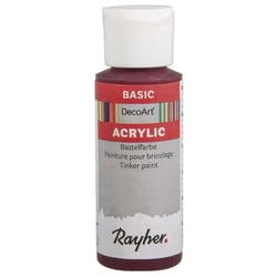 Peinture Acrylic, flacon 59 ml, rouge Bourgogne