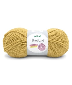 Pelote de laine à tricoter SHETLAND - 100GR - GRUNDL 16 Jaune