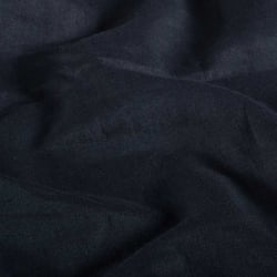 Tissu Lin Coton lavé uni Bleu marine