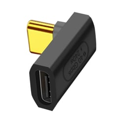 Adaptateur USB C Mâle vers Femelle Coudé 90 degrés 240W Synchro 40Gbps Vidéo 8K
