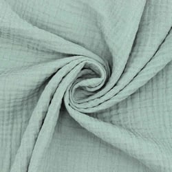 Coupon de tissu en double gaze de coton - Laize : 130 cm