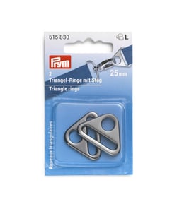 Lot de 2 Anneaux Triangulaire Metal 25 mm - Prym Gris anthracite