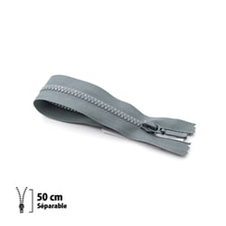 Fermeture éclair Z49 - PRESTILON 4 mm 50 cm - Séparable