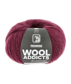Pelote de laine PROMISE de Wool Addicts - 100gr – Laine Mérinos Extrafine & Polyamide 62 Rouge