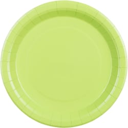 6 Assiettes Vert Pastel Ø23 cm - En carton