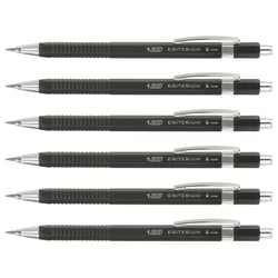 Porte-mine rechargeable BIC CRITERIUM - Corps plastique noir - Mine HB 2 mm - Lot de 6
