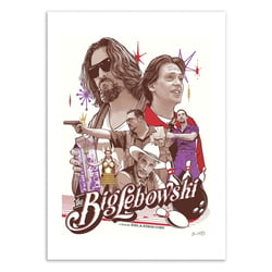 Affiche 50x70 cm - The Big Lebowski - Joshua Budich