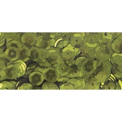 Paillettes, 6mm bombées, boîte 6g, lavable, olive