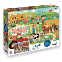 puzzle 2X24 P Ferme et Ville