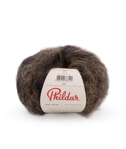 Pelote de Laine et Mohair à tricoter PHIL FELIN - 25GR - Phildar Tigre Marron